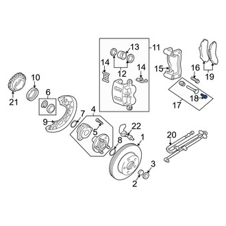 Mazda OE - Front Disc Brake Caliper Bolt
