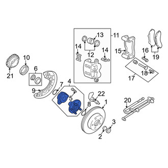Mazda OE - Front Wheel Bearing and Hub Assembly