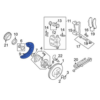 Mazda OE - Front Left Brake Dust Shield