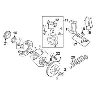 Mazda OE - Front Suspension - Brake Components
