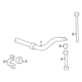 Mazda OE - Front Suspension - Stabilizer Bar & Components (Base)