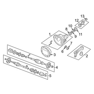 Mazda OE - Front Suspension - Carrier & Front Axles