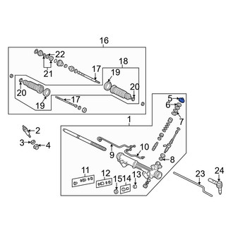 Mazda OE - Front Rack and Pinion Bellows
