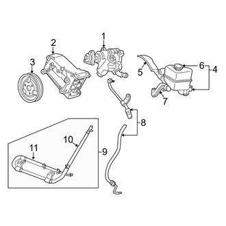 Mazda OE - Steering Gear & Linkage - Pump & Hoses