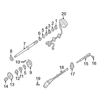Mazda OE - Steering Column - Shaft & Internal Components (W/O Tilt Wheel)