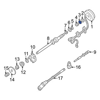 Mazda OE - Upper Turn Signal Cancel Cam Plate Retaining Ring