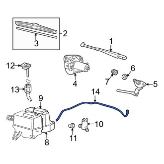 Mazda OE - Front Windshield Washer Hose