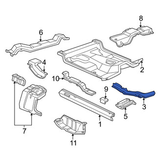 Mazda OE - Right Floor Side Rail