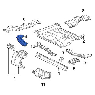Mazda OE - Rear Left Floor Side Rail