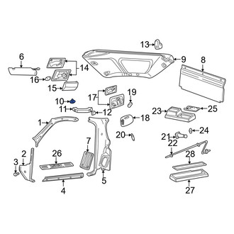 Mazda OE - Kick Panel Retainer