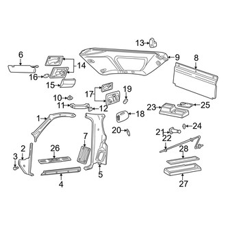 Mazda OE - Cab - Interior Trim (Regular Cab), (Regular Cab)