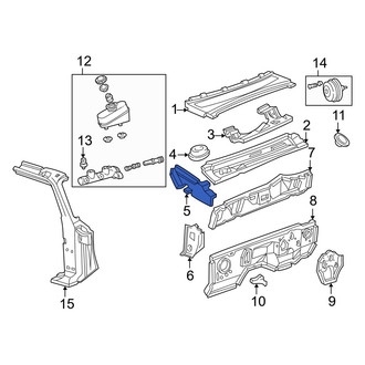 Mazda OE - Left Cowl Reinforcement
