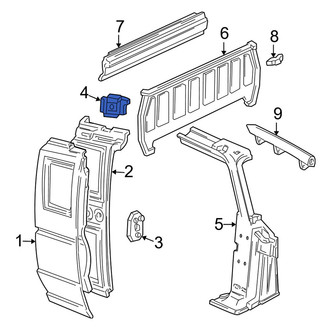 Mazda OE - Left Seat Belt Lap and Shoulder Belt Bracket