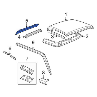 Mazda OE - Upper Inner Roof Header Panel