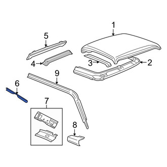Mazda OE - Rear Left Roof Header Panel
