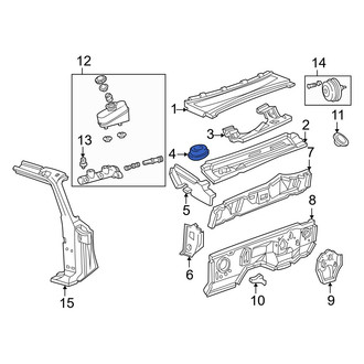 Mazda OE - Cowl Insulator