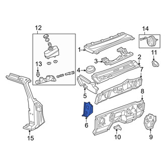 Mazda OE - Right Cowl Panel Reinforcement