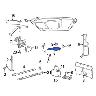 Mazda OE - Rear Left Roof Opening Trim