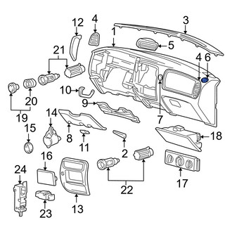 Mazda OE - Left Dashboard Air Vent