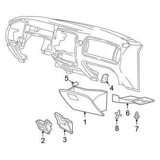 Mazda OE - Instrument Panel - Glove Box