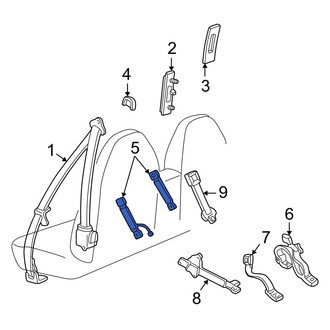 Mazda OE - Front Left Seat Belt Receptacle