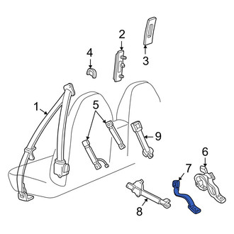 Mazda OE - Front Center Seat Belt Receptacle