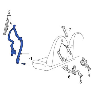 Mazda OE - Front Left Seat Belt Lap and Shoulder Belt