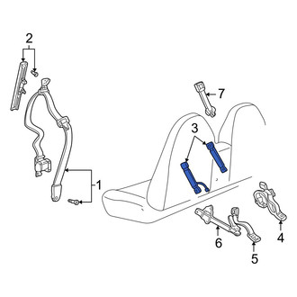 Mazda OE - Front Center Seat Belt