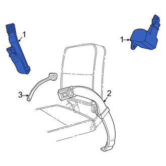Mazda OE - Rear Seat Belt Lap and Shoulder Belt