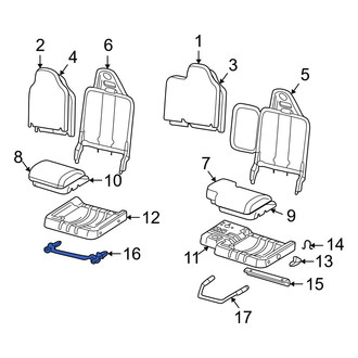 Mazda OE - Front Left Seat Back Recliner Adjustment Mechanism