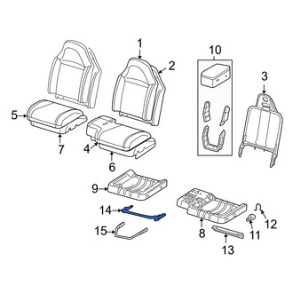 Mazda OE - Front Left Seat Back Recliner Adjustment Mechanism