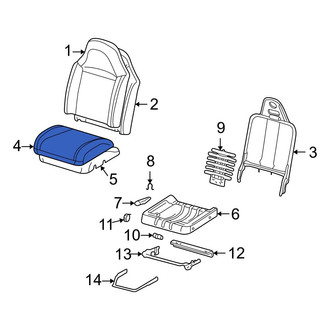 Mazda OE - Front Left Seat Cover