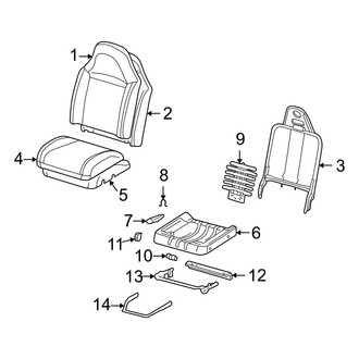 Mazda OE - Seats & Tracks - Front Seat Components (Sport Bucket)
