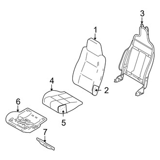 Mazda OE - Seats & Tracks - Front Seat Components (Sport Bucket)