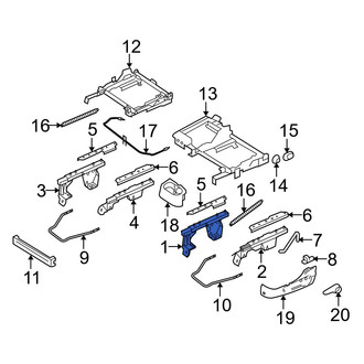 Mazda OE - Left Inner Seat Track Adjust Mechanism
