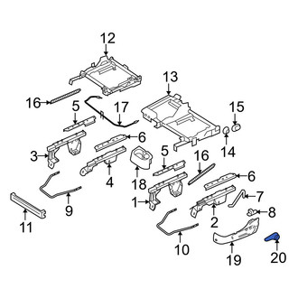 Mazda OE - Left Seat Back Recliner Adjustment Handle