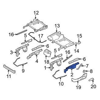 Mazda OE - Left Outer Seat Track Adjust Mechanism