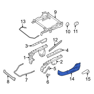 Mazda OE - Left Seat Frame Trim Panel