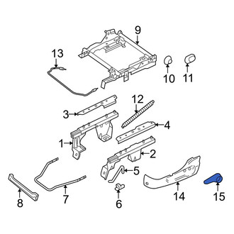 Mazda OE - Left Seat Back Recliner Adjustment Handle
