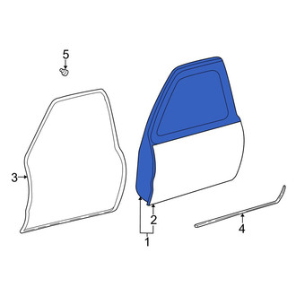 Mazda OE - Rear Left Door Shell