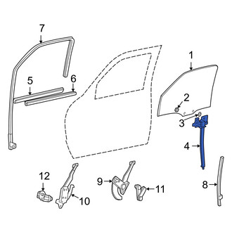 Mazda OE - Front Window Regulator Rail