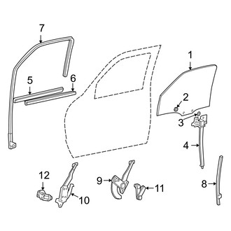 Mazda OE - Front Door - Glass & Hardware