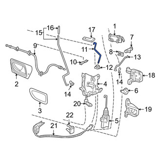 Mazda OE - Front Right Door Lock Operating Rod