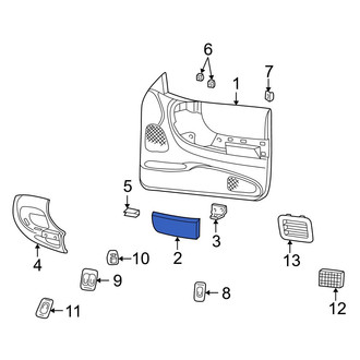 Mazda OE - Front Left Door Armrest