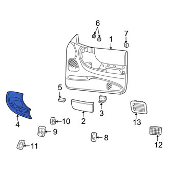 Mazda OE - Front Right Interior Door Handle Trim