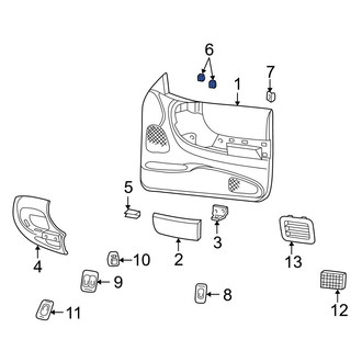 Mazda OE - Door Interior Handle Trim Clip