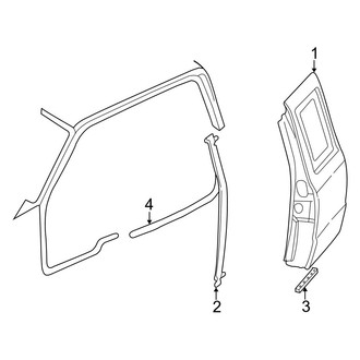 Mazda OE - Rear Door - Door & Components (SE / Troy Lee 4 Doors)