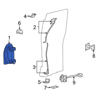 Mazda OE - Rear Left Outer Exterior Door Handle
