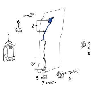 Mazda OE - Rear Left Upper Door Latch Assembly