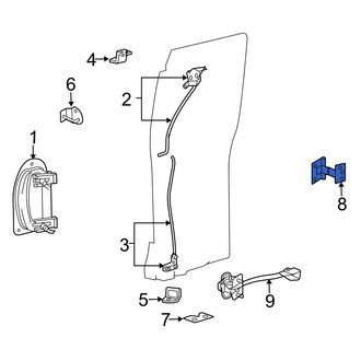 Mazda OE - Rear Lower Door Hinge